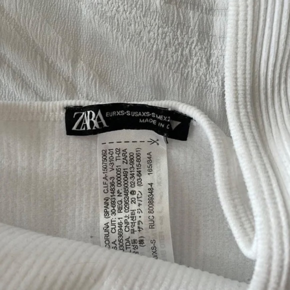 Zara Ribbed Crop Top - Picture 2 of 2